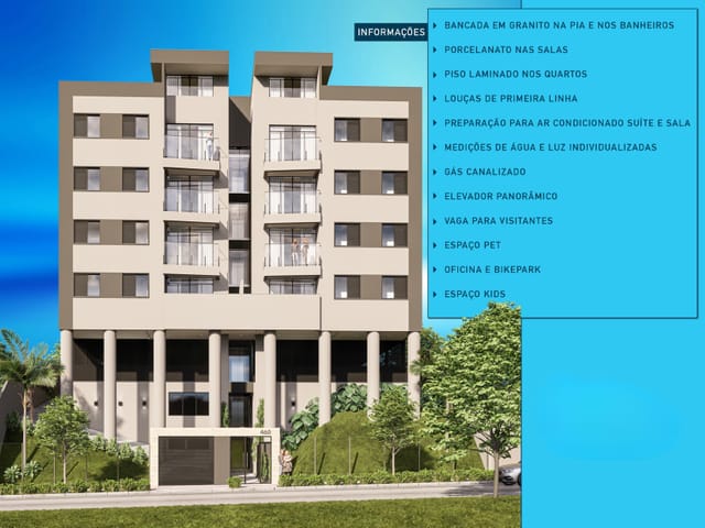 Apartamento com 118m² 3 quartos e 2 banheiros, à venda, no bairro Cabral em Contagem