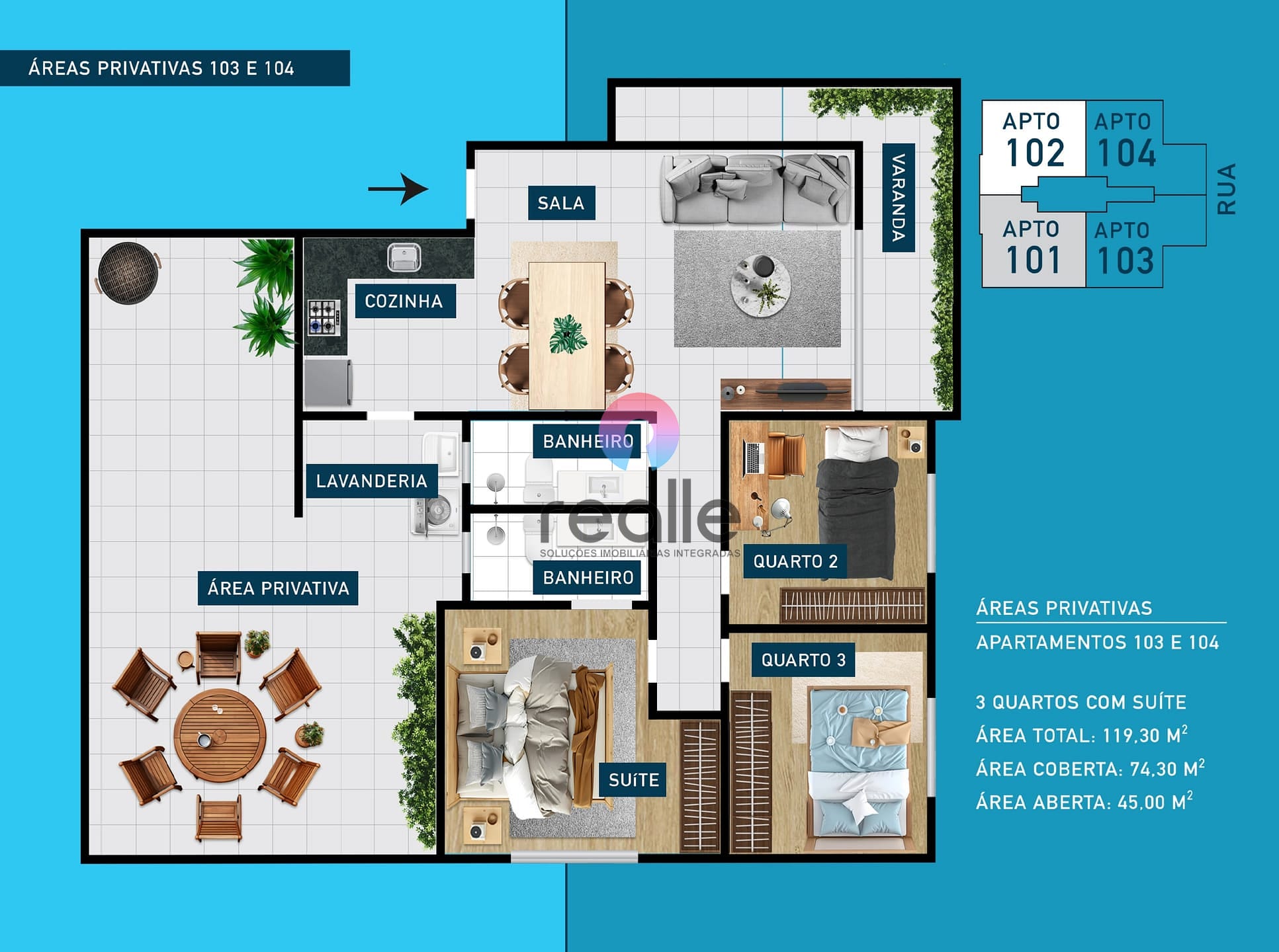Apartamento à venda com 3 quartos, 74m² - Foto 8