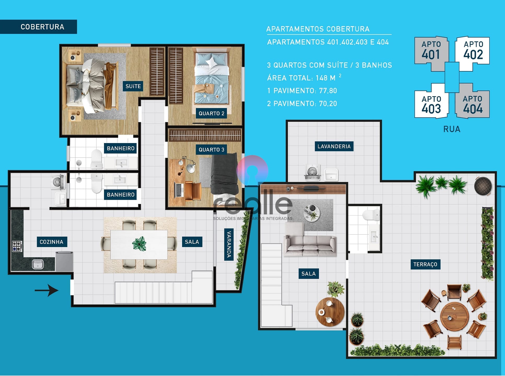 Apartamento à venda com 3 quartos, 74m² - Foto 14