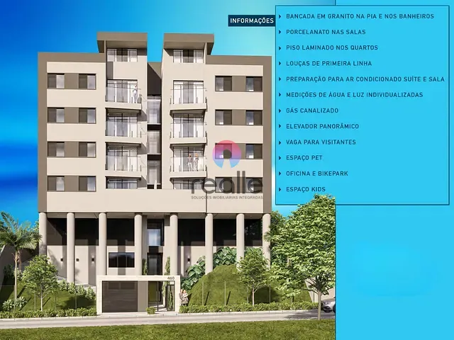 Apartamento com 78m² 3 quartos e 2 banheiros, à venda, no bairro Cabral em Contagem