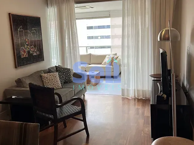 Apartamento com 101m² 2 quartos e 2 banheiros, para alugar, no bairro Itaim Bibi em São Paulo