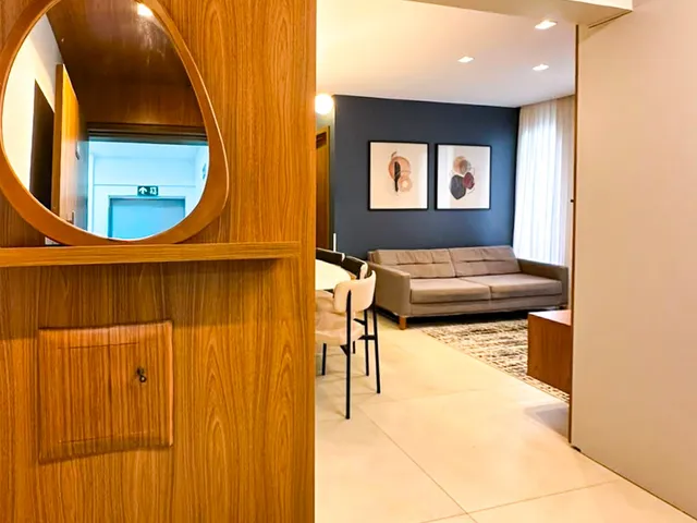 Foto do Apartamento - Apartamento para locação mobiliado e decorado no Condomínio Moove | 2Q | Setor Bueno. | Home Gyn Imóveis Ltda