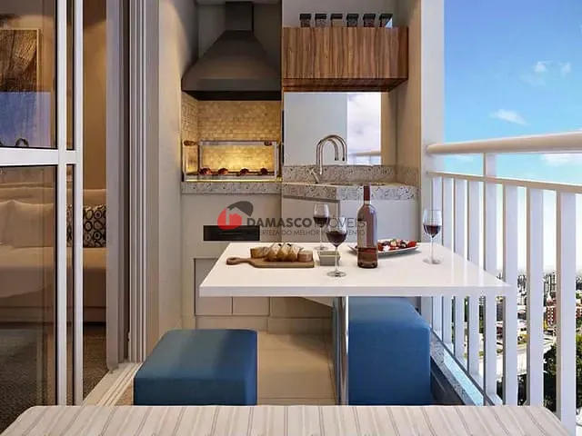 Apartamento 2 quartos e 1 banheiro, à venda, no bairro Campestre em Santo André