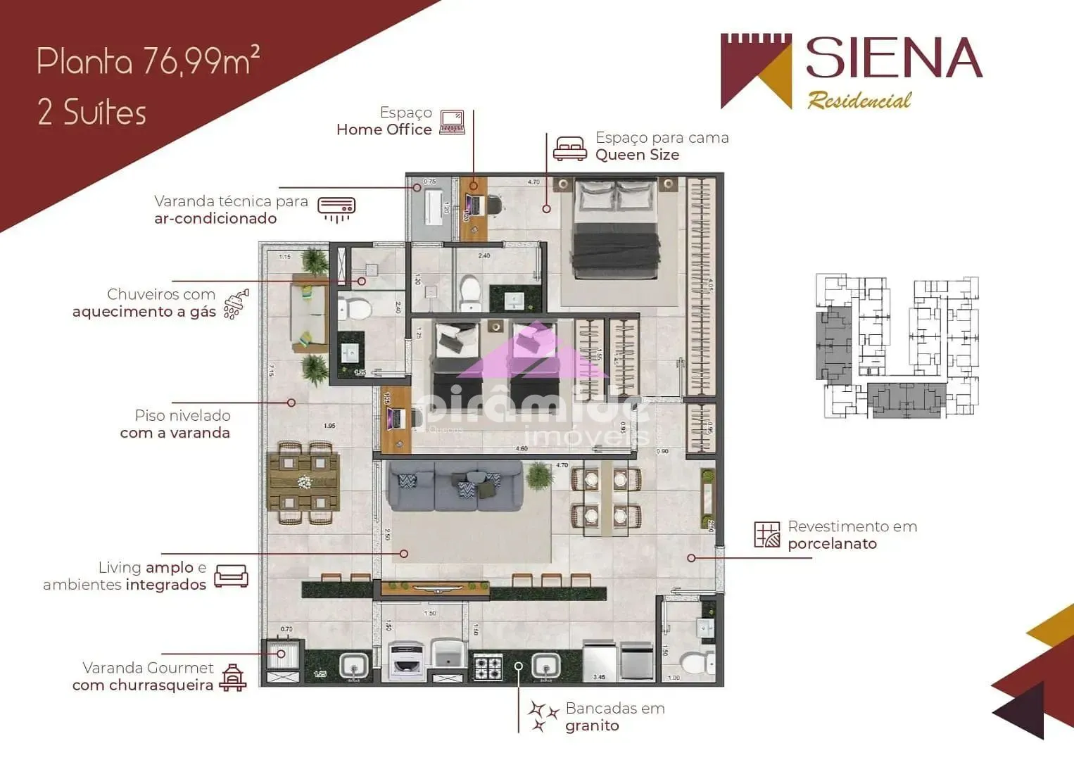 Apartamento, 2 quartos, 77 m² - Foto 4