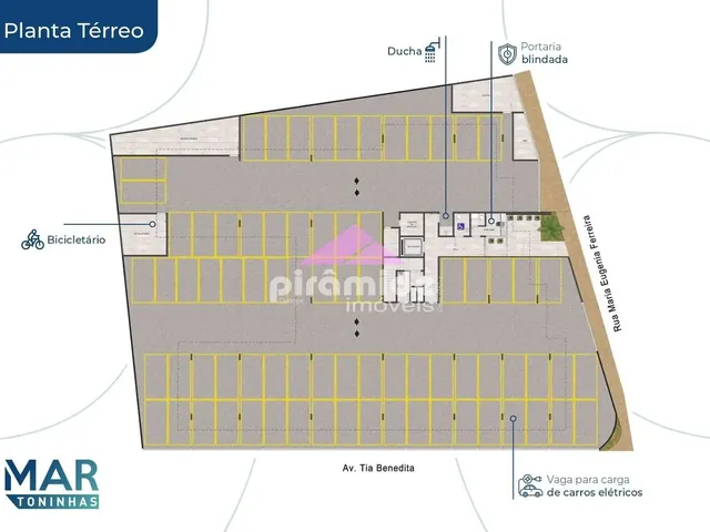 Apartamento com 66m² 2 quartos e 2 banheiros, à venda, no bairro Praia das Toninhas em Ubatuba