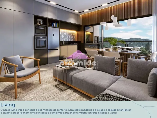 Apartamento com 45m² 1 quarto e 1 banheiro, à venda, no bairro Praia das Toninhas em Ubatuba