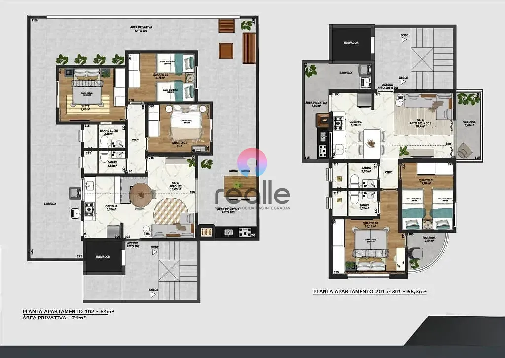 Apartamento, 2 quartos, 58 m² - Foto 7