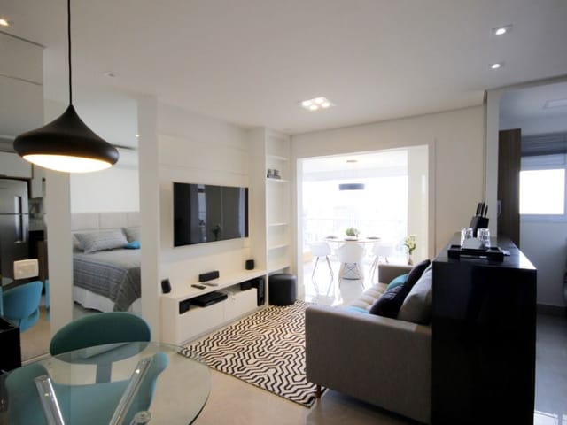 Foto do Apartamento - Apartamento para alugar, 57 m² - Itaim - São Paulo/SP, Uma vaga de garagem. Mobiliado | Paulista Imóveis