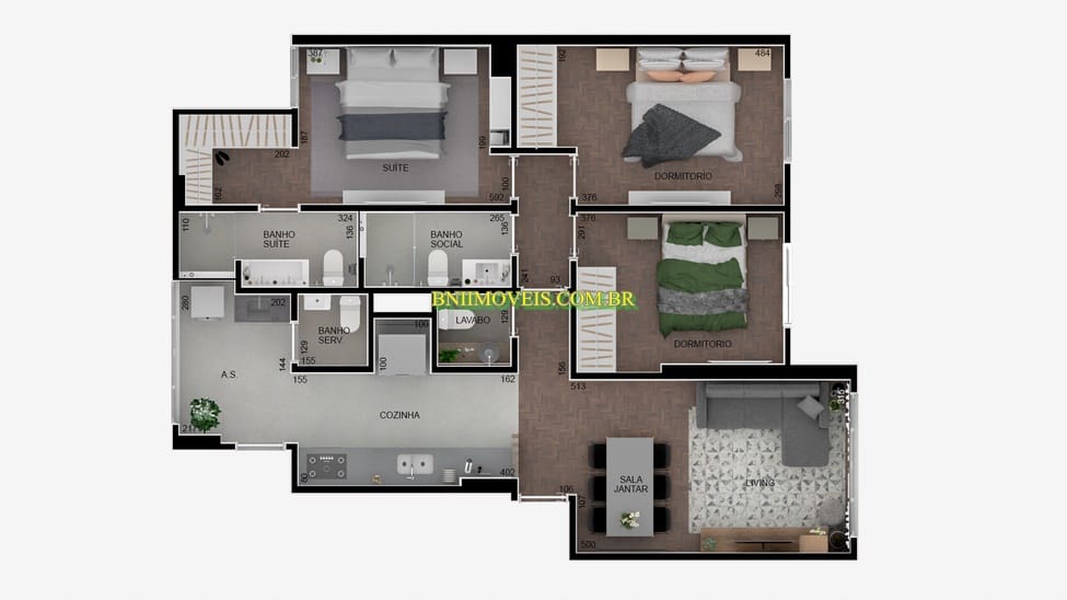 Apartamento, 3 quartos, 5000 m² - Foto 8