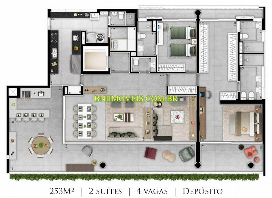 Apartamento, 2 quartos, 252 m² - Foto 14