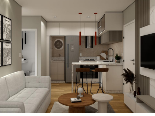 Apartamento 1 quarto e 2 banheiros, à venda, no bairro Coração Eucarístico em Belo Horizonte