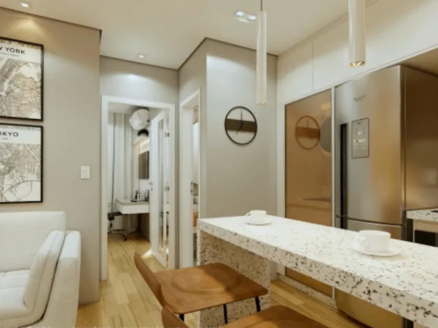 Apartamento 1 quarto e 2 banheiros, à venda, no bairro Coração Eucarístico em Belo Horizonte