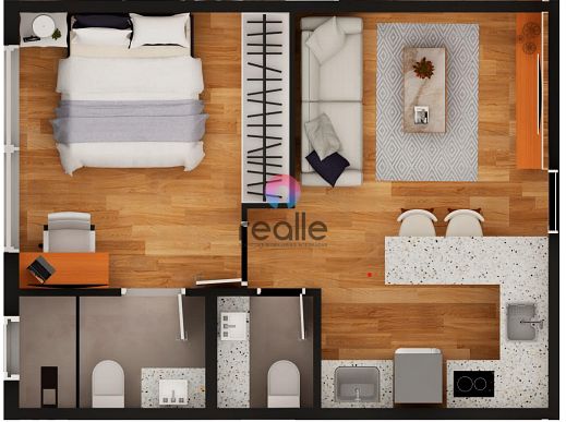 Apartamento, 1 quarto, 35 m² - Foto 3