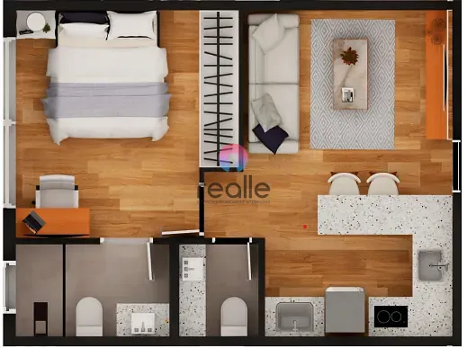 Apartamento, 1 quarto, 35 m² - Foto 3