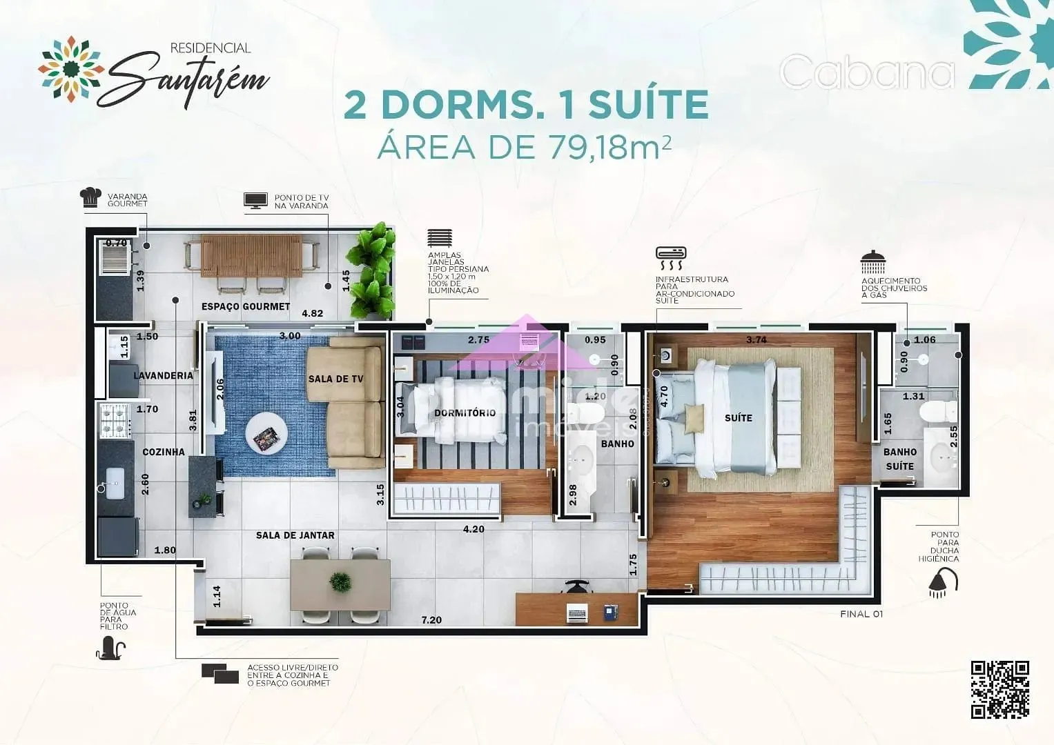 Apartamento, 2 quartos, 79 m² - Foto 2