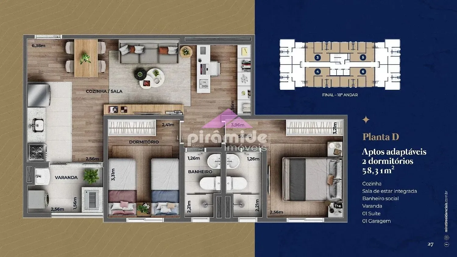 Apartamento, 2 quartos, 58 m² - Foto 9