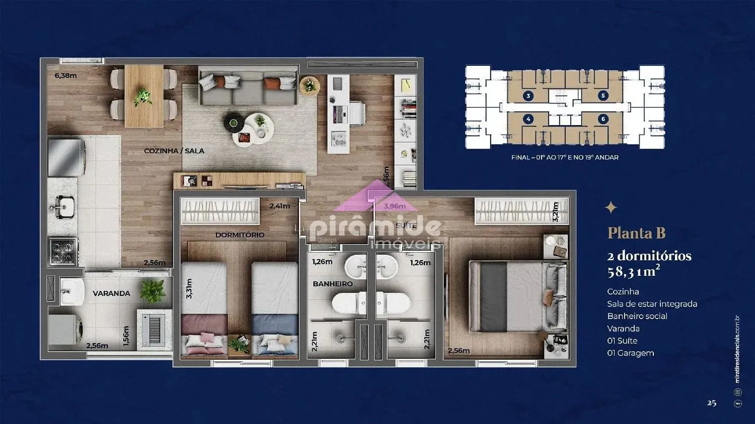 Apartamento, 2 quartos, 58 m² - Foto 8
