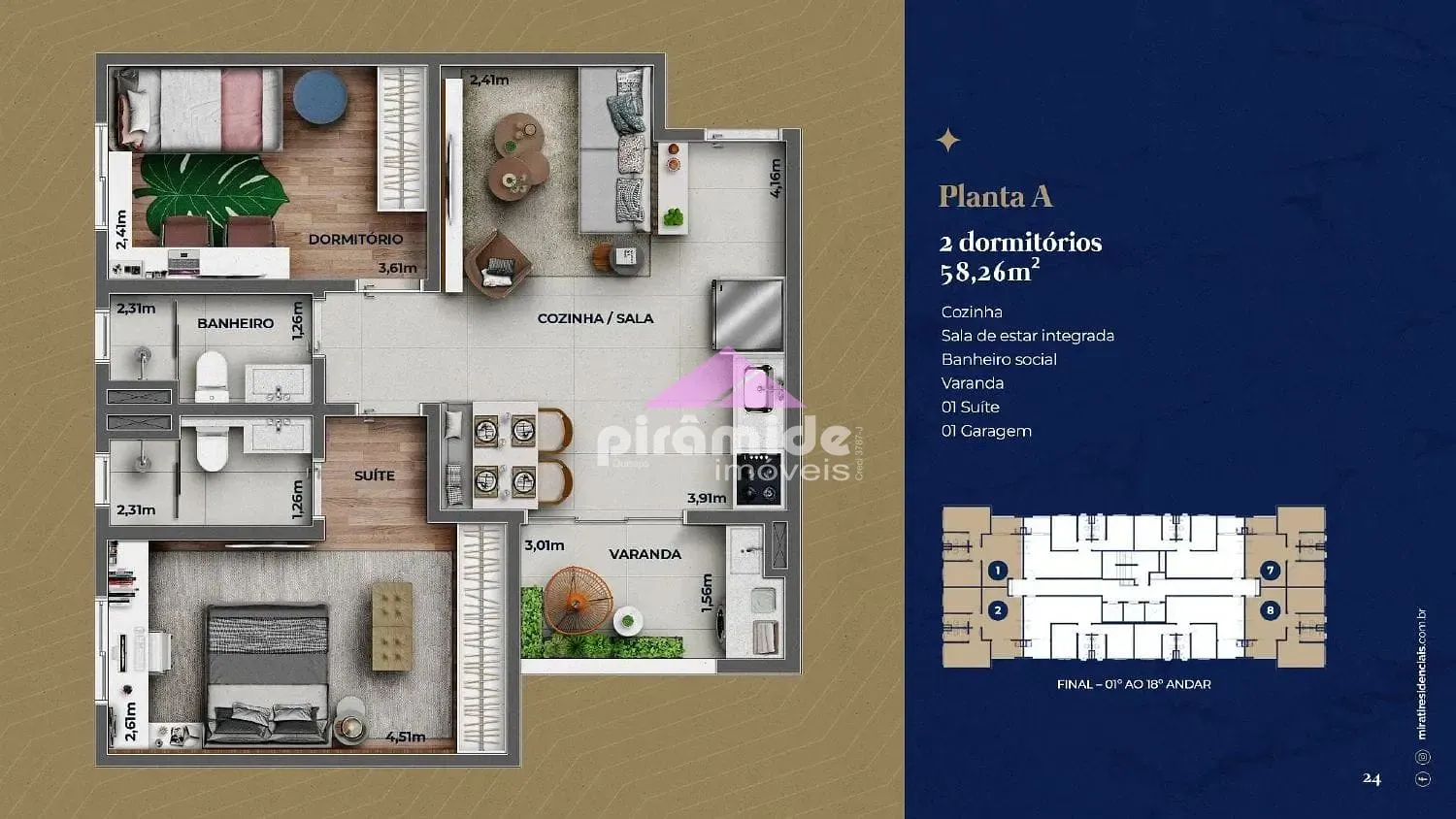 Apartamento, 2 quartos, 58 m² - Foto 4