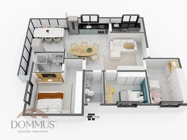 Apartamento com 91m² 3 quartos e 2 banheiros, à venda, no bairro Ferroviários em Ipatinga