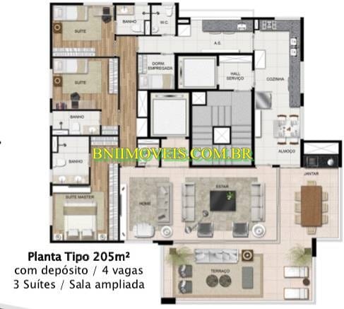 Apartamento, 3 quartos, 2055 m² - Foto 5