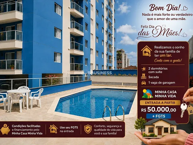 Apartamento com 64m² 2 quartos e 1 banheiro, à venda, no bairro Santo Antônio em São Caetano do Sul