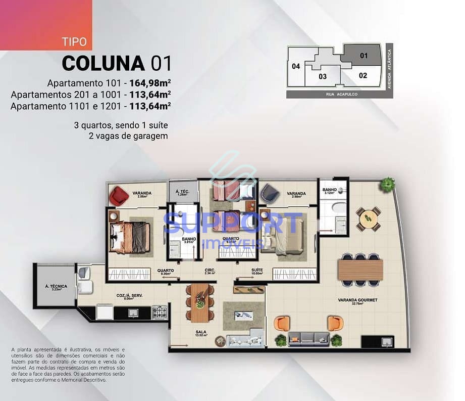 Apartamento, 3 quartos, 100 m² - Foto 11