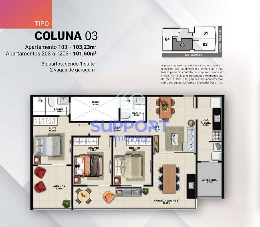 Apartamento, 3 quartos, 100 m² - Foto 13