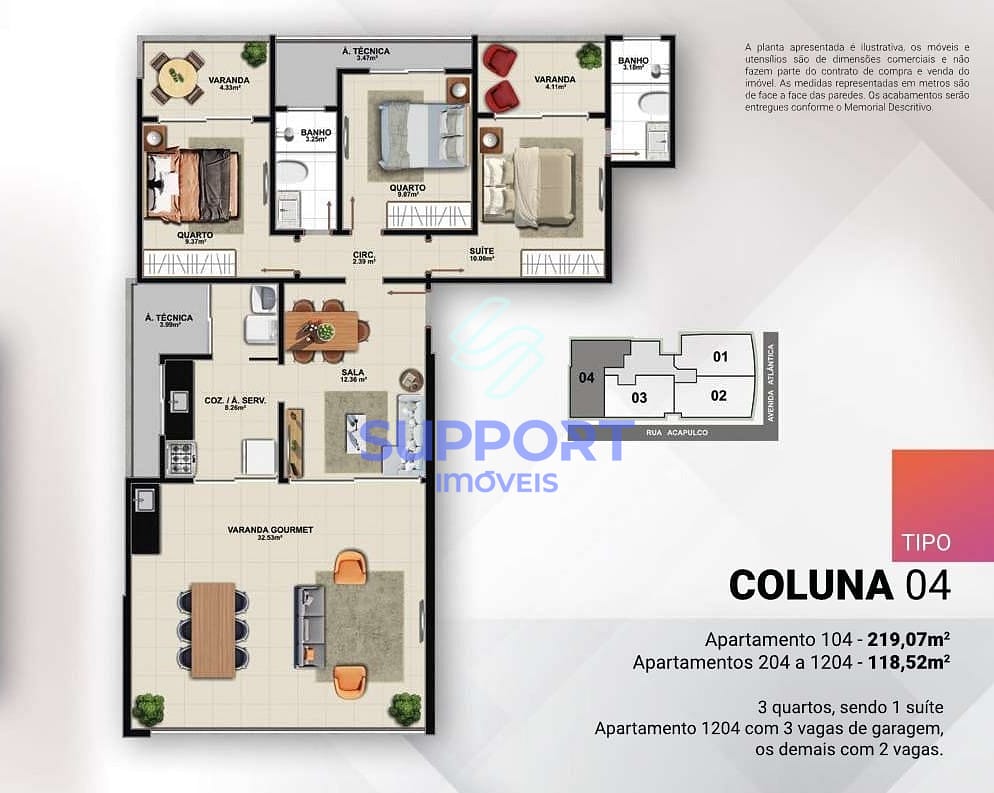 Apartamento, 3 quartos, 100 m² - Foto 14