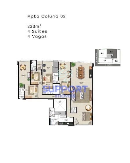 Apartamento, 1 quarto, 237 m² - Foto 13