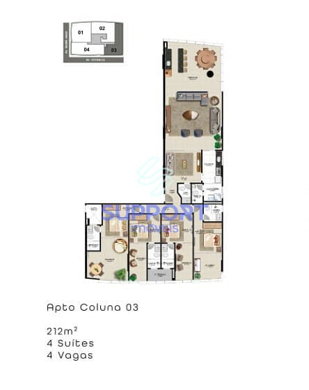 Apartamento, 1 quarto, 237 m² - Foto 14