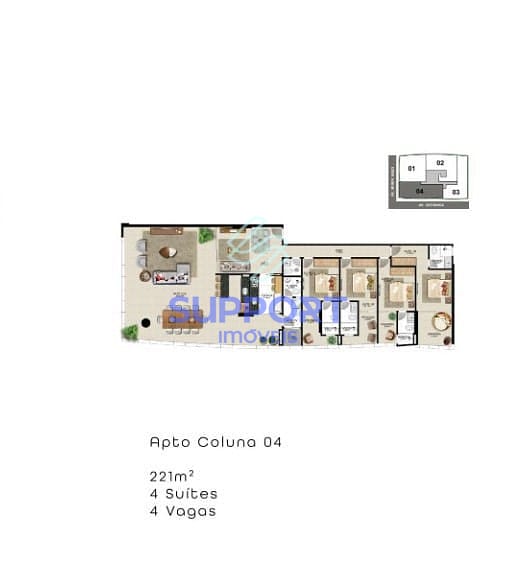 Apartamento, 1 quarto, 237 m² - Foto 15