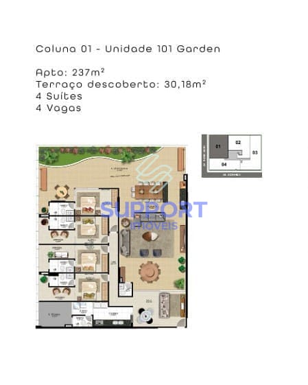 Apartamento, 1 quarto, 237 m² - Foto 16