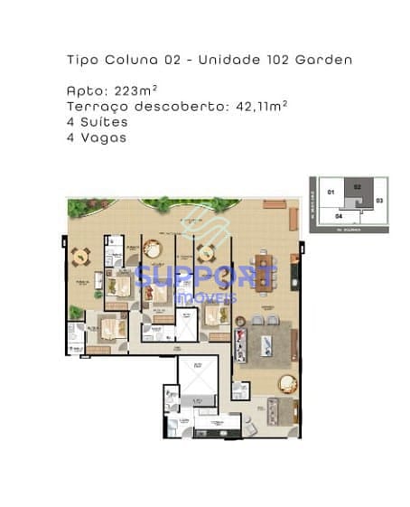 Apartamento, 1 quarto, 237 m² - Foto 17