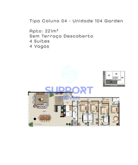 Apartamento, 1 quarto, 237 m² - Foto 19