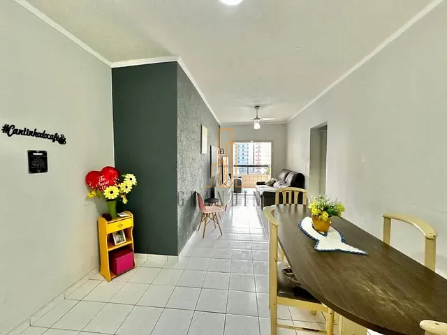 Apartamento com 96m² 3 quartos e 2 banheiros, à venda, no bairro Vila Assunção em Praia Grande