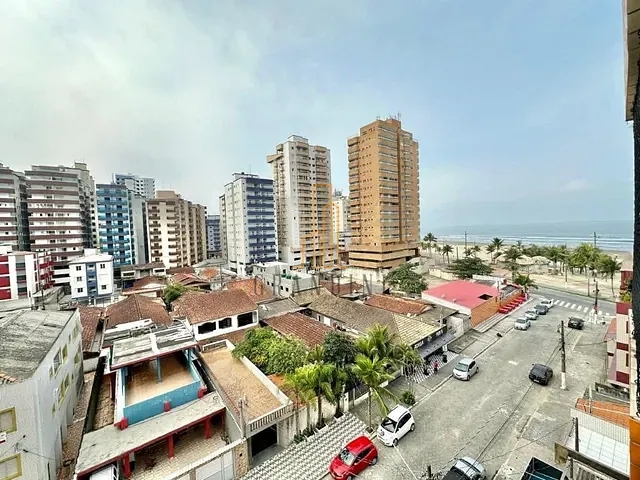 Apartamento com 96m² 3 quartos e 2 banheiros, à venda, no bairro Vila Assunção em Praia Grande