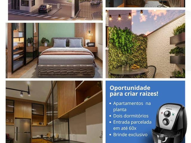 Apartamento 2 quartos e 1 banheiro, à venda, no bairro Penha em Bragança Paulista