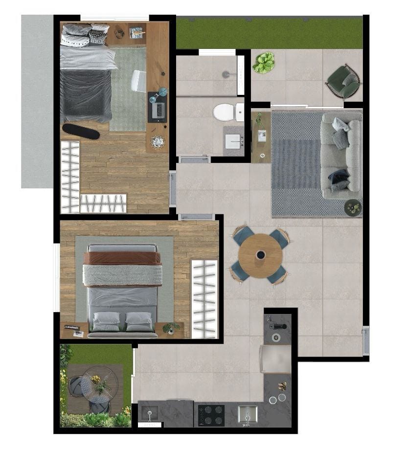 Apartamento, 2 quartos, 51 m² - Foto 40