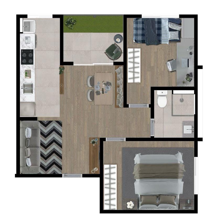 Apartamento, 2 quartos, 51 m² - Foto 41