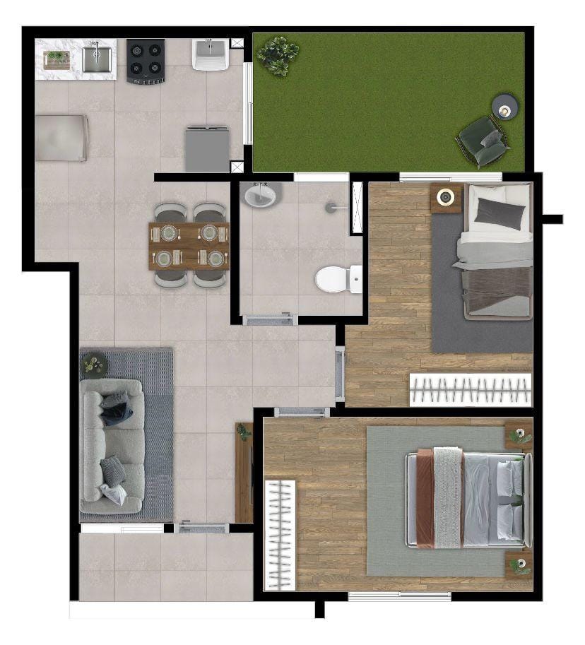 Apartamento, 2 quartos, 51 m² - Foto 45