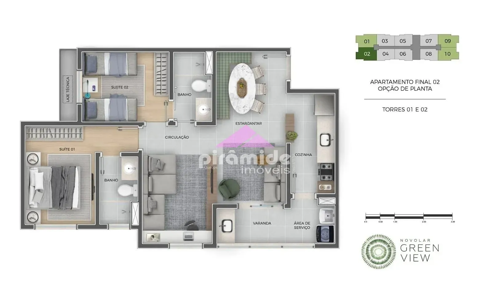 Apartamento, 3 quartos, 66 m² - Foto 5