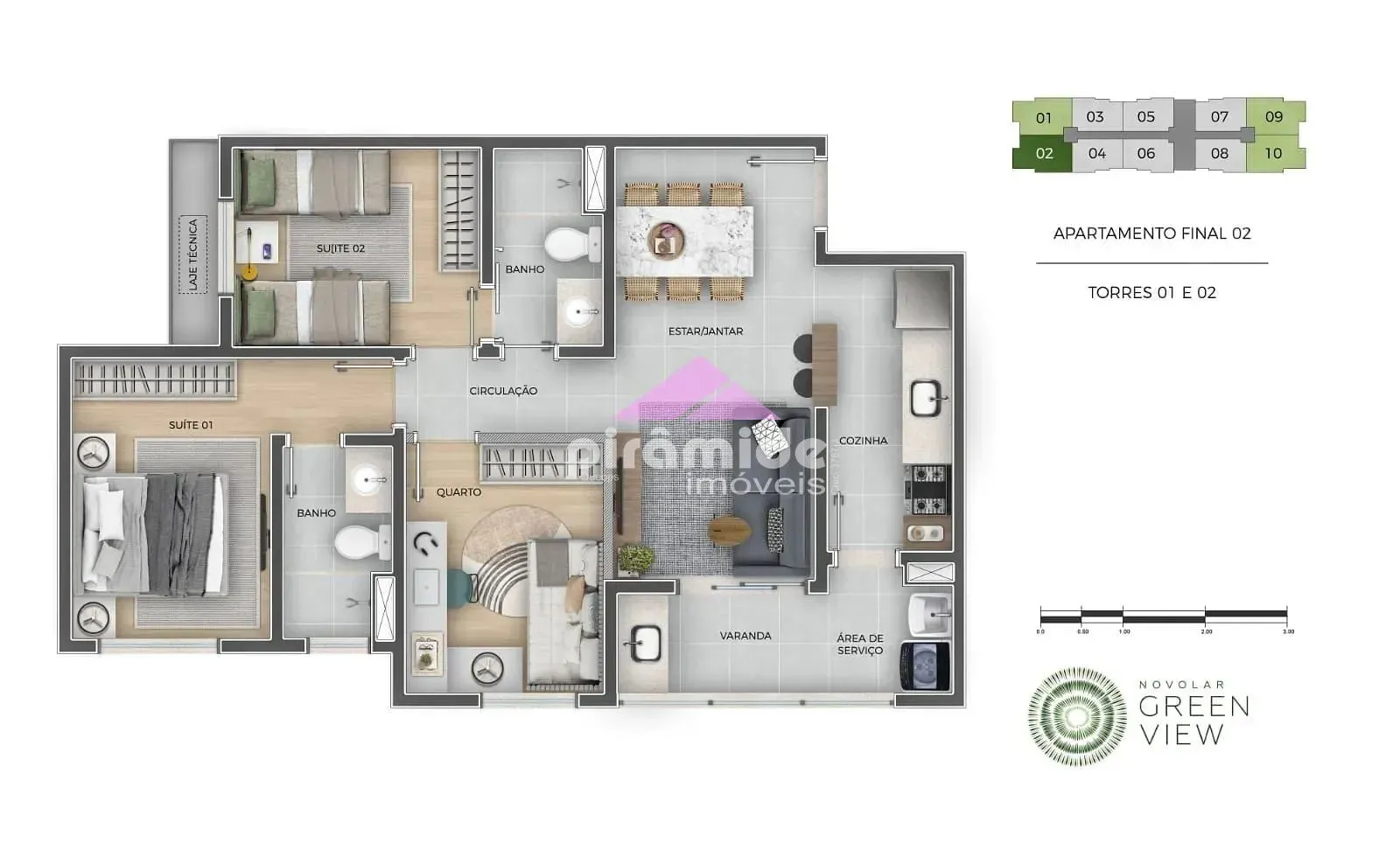 Apartamento, 3 quartos, 66 m² - Foto 4