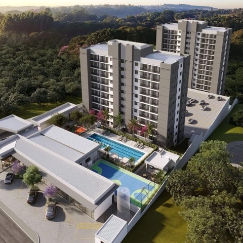 Apartamento com 44m² 2 quartos e 1 banheiro, à venda, no bairro Aparecida em Bragança Paulista
