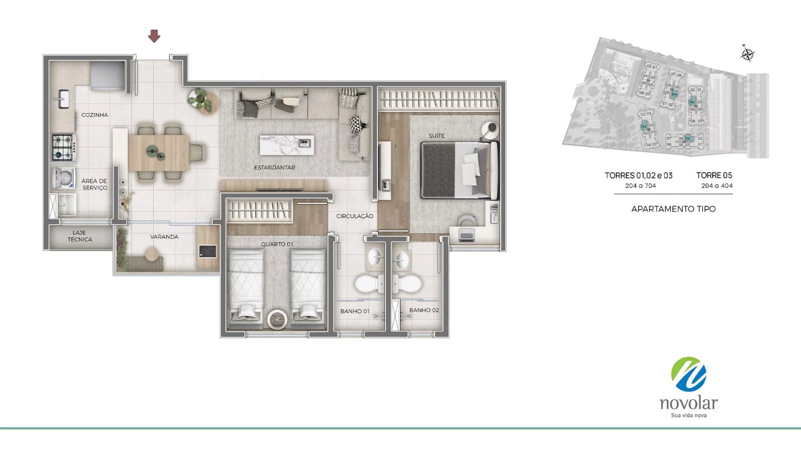 Apartamento, 3 quartos, 72 m² - Foto 19
