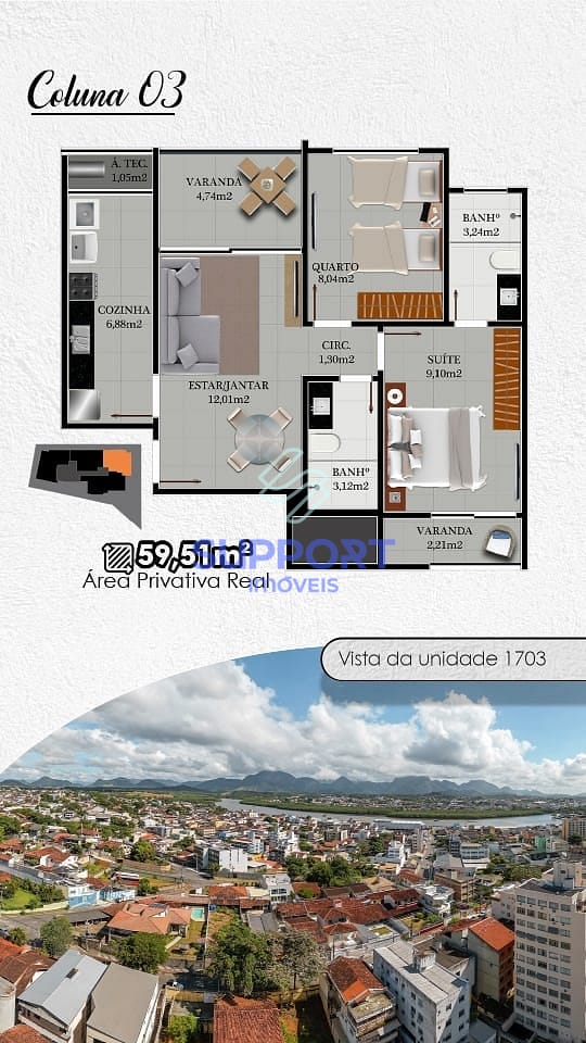 Apartamento, 1 quarto, 73 m² - Foto 7