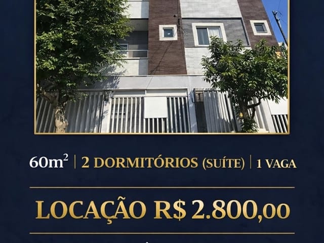 Apartamento com 10m² 2 quartos e 2 banheiros, para alugar, no bairro Nova Gerty em São Caetano do Sul
