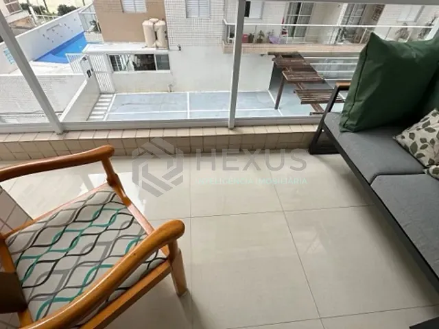 Apartamento 3 quartos e 2 banheiros, para alugar, no bairro Jardim Astúrias em Guarujá