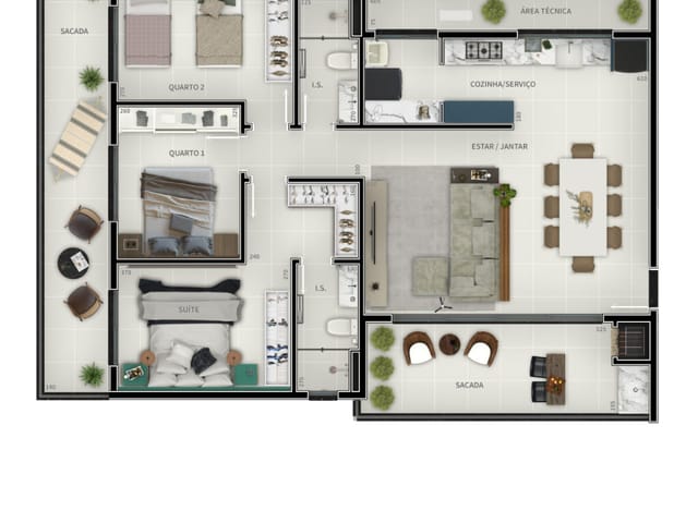 Apartamento 3 quartos e 2 banheiros, à venda, no bairro Centro em Guaratuba