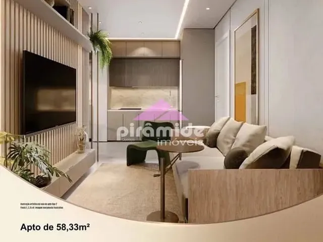Apartamento com 58m² 2 quartos e 2 banheiros, à venda, no bairro Floresta em São José Dos Campos