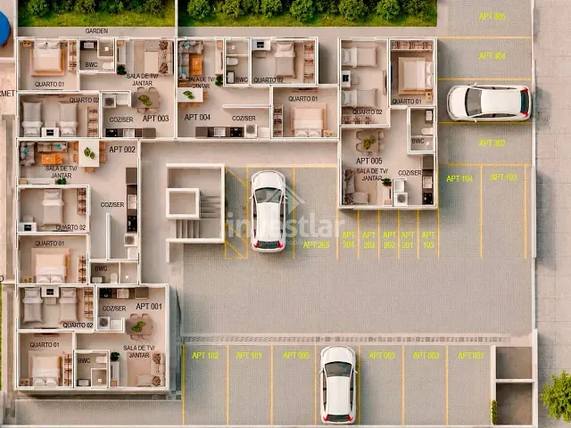 Apartamento 2 quartos e 1 banheiro, à venda, no bairro Cruzeiro em Campina Grande